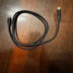 Black USB-C Charger Cable for Mobile Devices